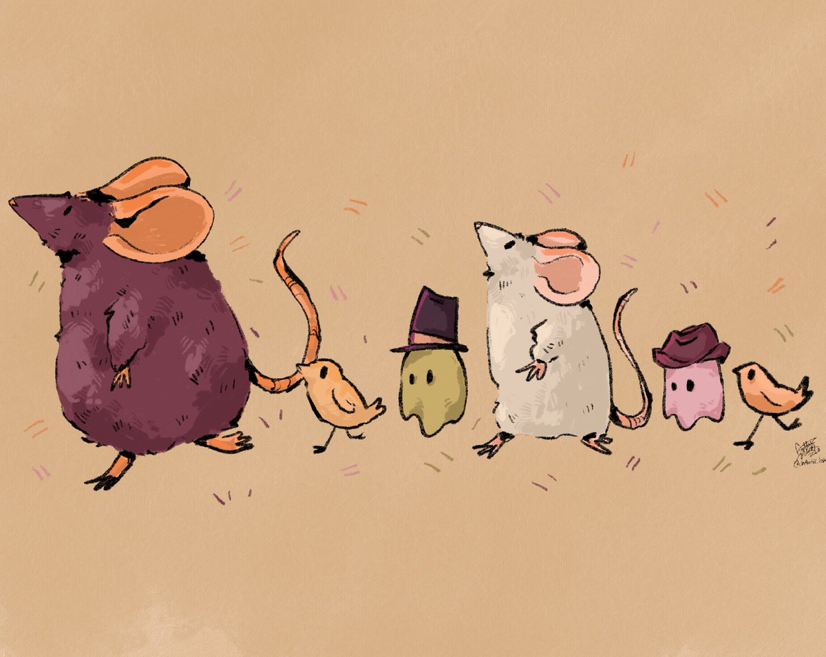 RAT PARADE
#inktober2023 #inktober #rattober #rattober2023 @thebeanbaguette