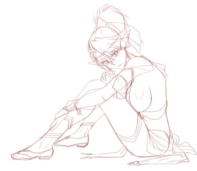 ラフ画ばかりが増えていく 