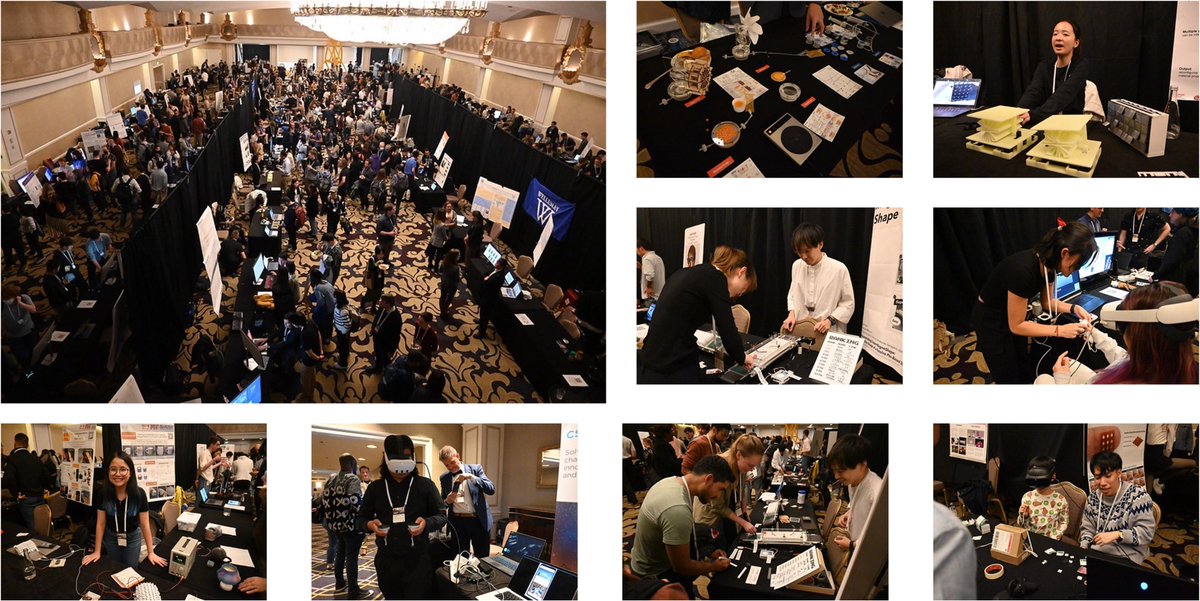 #UIST2023 Day 1 highlights:  Amazing Demo and SIC reception with a lot of exciting and fun projects. Here are a few random snaps.  More photos at: flickr.com/photos/acmuist…