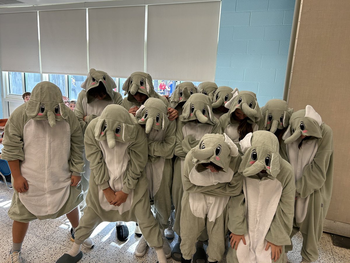 It’s always a “stampede” in the middle school but today was a literal stampede on Halloween! Protect those tusks IMS students. Have fun and be safe out there tonight.