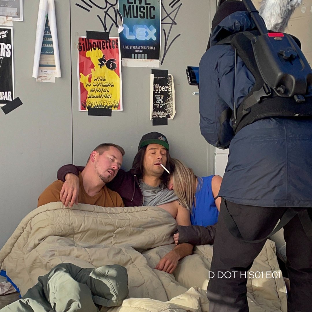 ddothtv's tweet photo. Behind the scenes of Episode #1.

Filmed on and around Smith St. downtown Winnipeg, MB. It was a chilly day (believe it or not) and our cast and crew were troopers!
.
.
.
#Scifiworld
#Scififantasy
#Dramedy
#DdotH
#APTNtv
#APTNLumi
#Comedydrama
#InconceivablePlaces https://t.co/4MzClazfKf