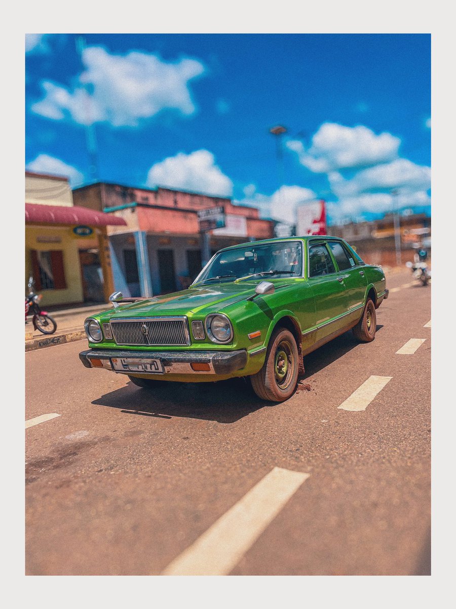 1976 Toyota Mark II on the streets of Gulu.  
#vintage #vintagecars #cartwitter #toyota #photograghy #streetphotography