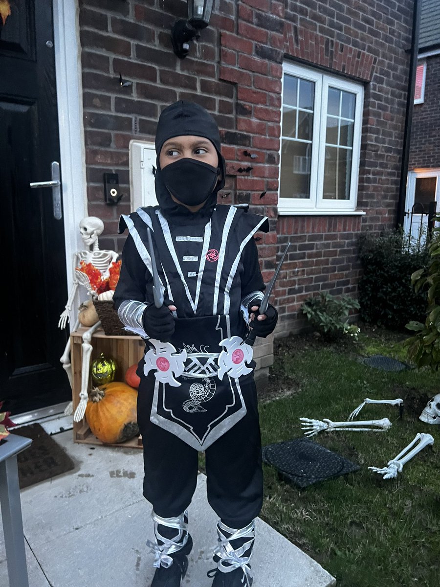Happy Halloween! Me and my little ninja have had the best evening.