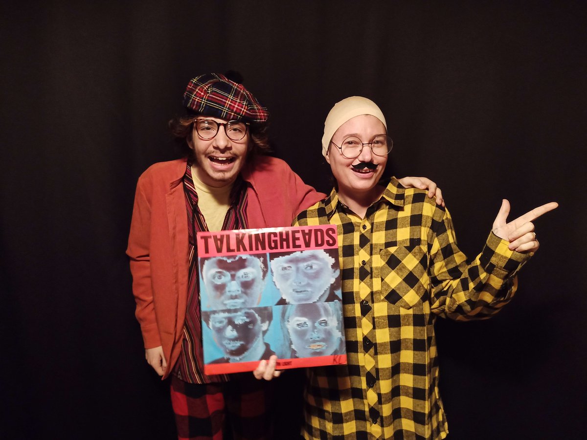 Me and my mom as @theneedledrop and @nardwuar for Halloween