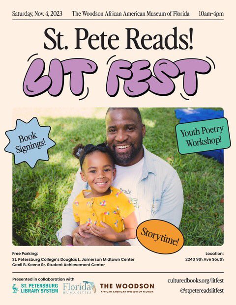 ⭐️ Join our Voter Outreach volunteers this Sat at the fantastic St. Pete Reads! Lit Fest. They’ll have materials to hand out from @PoynterInstitute’s MediaWise Teen Network on how young people can understand how misinformation spreads, especially across social media.