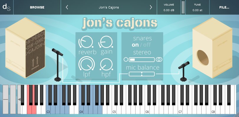 My first proper sample library was published on @pianobook_ today. It's a set of cajon samples for #Kontakt and #DecentSampler which I've been working on for a few weeks now.

Feels great to have finished and released it!

pianobook.co.uk/packs/jons-caj…