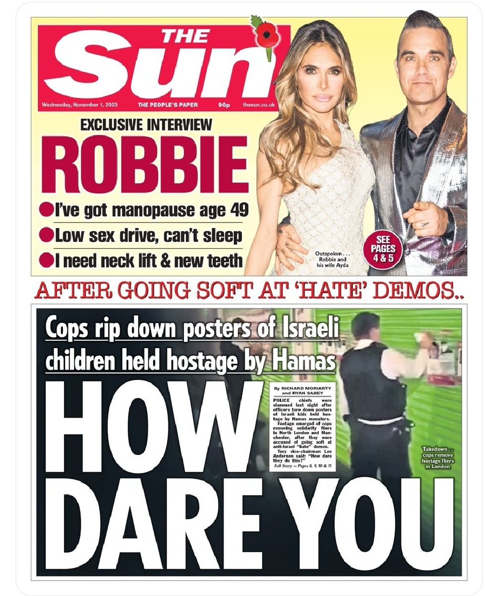 The Sun describes pro-Palestinian protests as 'hate demos', this is not objective journalism