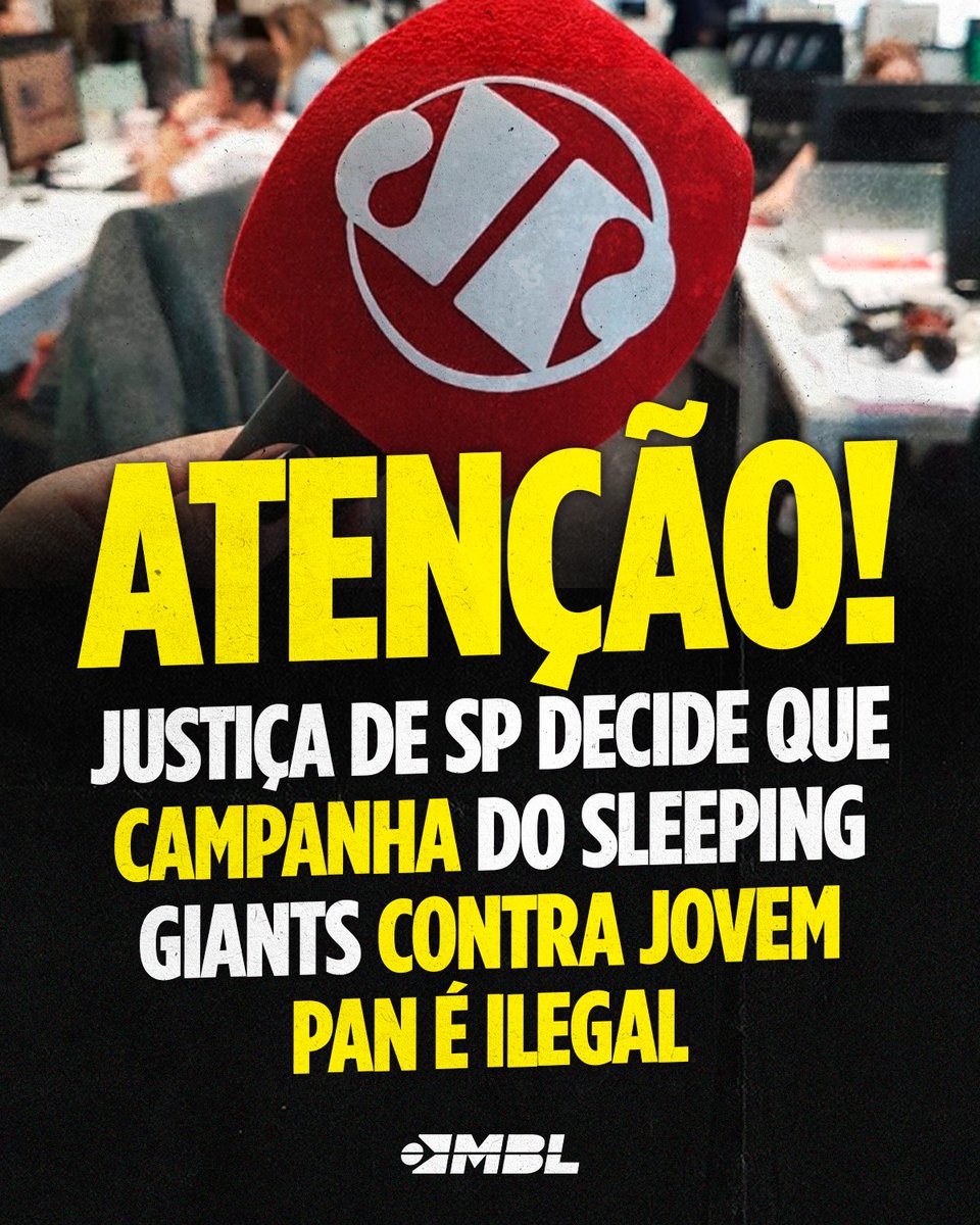 AntislepG's tweet photo. 🎉 VITÓRIA 🎉

O Tribunal de Justiça de São Paulo decidiu, de forma unânime, que a campanha de desmonetização conduzida pelo Slepe Giants contra a Jovem Pan é considerada ilegal. https://t.co/BUV049vcee