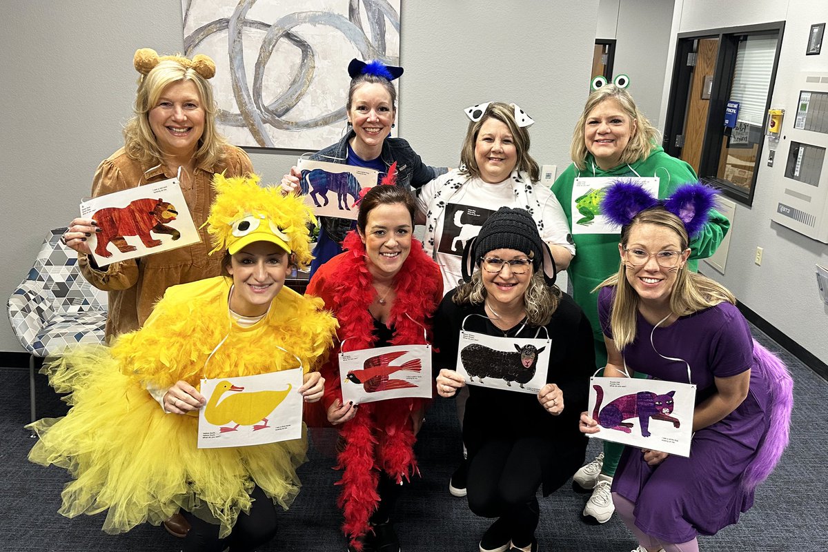 MarlenePrice94's tweet photo. Storybook character dress up day @Wellington_Elem ! Love these people! #shinebright #wesroars https://t.co/deJv6EgaAR