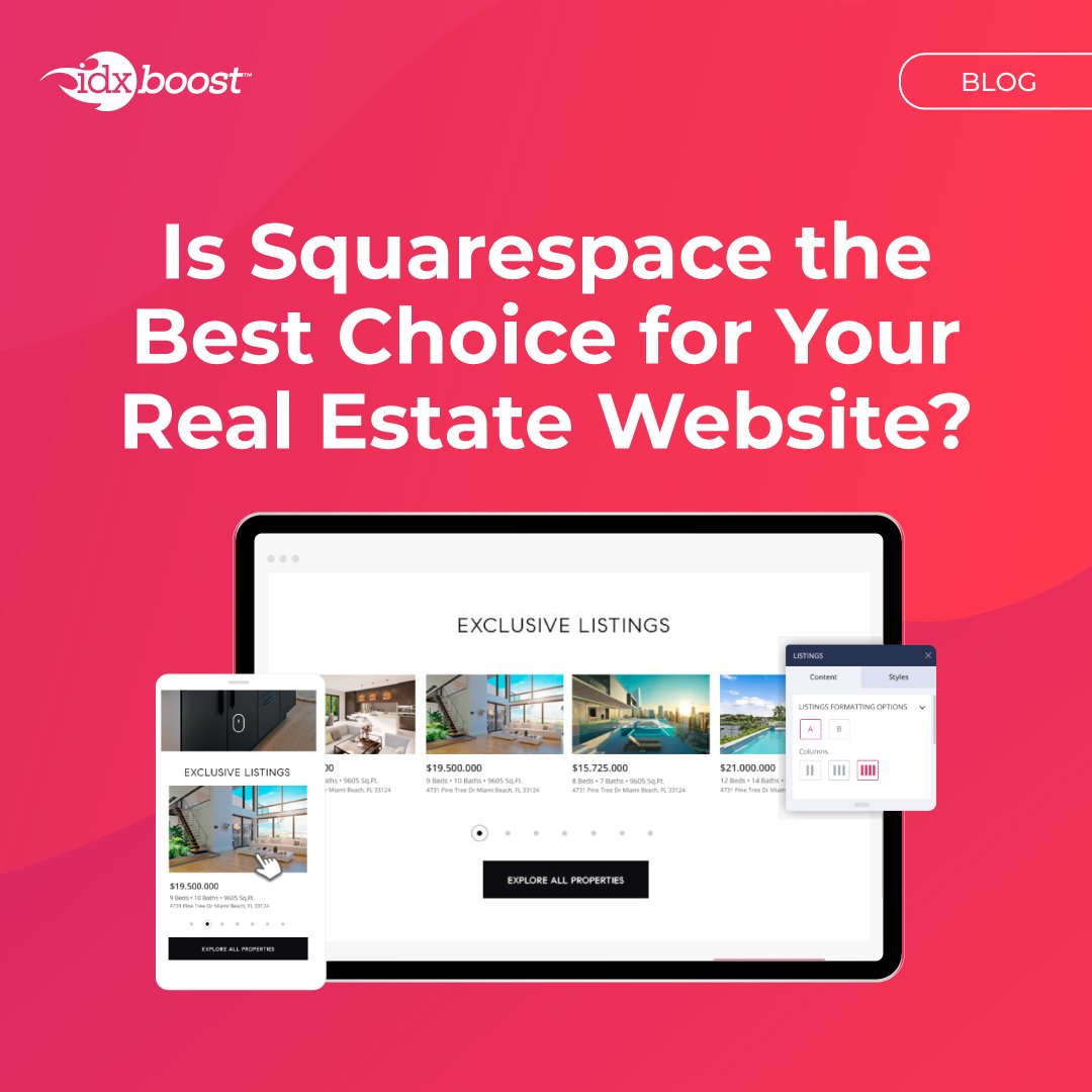 🏡 Exploring the Ideal Real Estate Website Builder! Squarespace vs. IDXBoost 🚀 Which one's right for you? idxboost.com/is-squarespace…
#RealEstateWebsites #WebsiteBuilders #IDXBoost #Squarespace #RealEstateMarketing #RealEstateAgents #PropertyListings #UserExperience #LeadGeneration