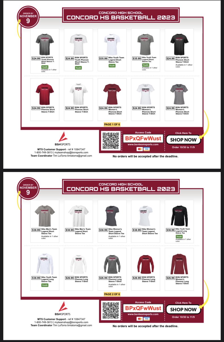 bsnteamsports.com/shop/BPxQFwWust

BASKETBALL Season is a month away!! Our team store is currently open until 11/9 to get geared up for the season. The store will also reopen once teams are picked.