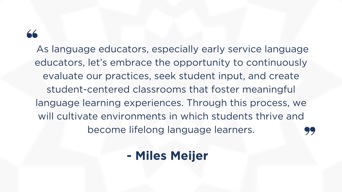 Educator, Miles Meijer, talks about using data to create a student-centered language classroom in his recent TLE article. Read more in the latest issue of TLE: bit.ly/2QNKo3w #TuesdayTLE