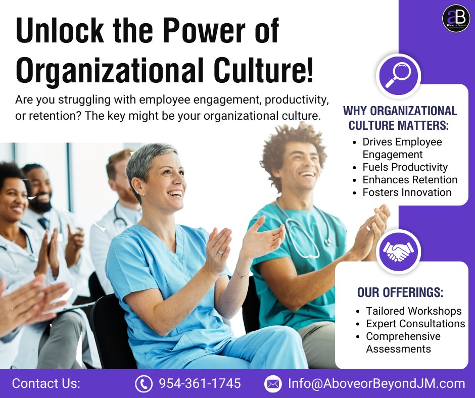 Unlock the power of Organizational culture! 

#CultureMatters
#TeamCulture
#CultureWins
#OrganizationalCulture
#CulturalTransformation
#CultureFirst
#CulturalExcellence
#CultureLeadership
#CultureChange
#InclusiveCulture
#CultureDevelopment
