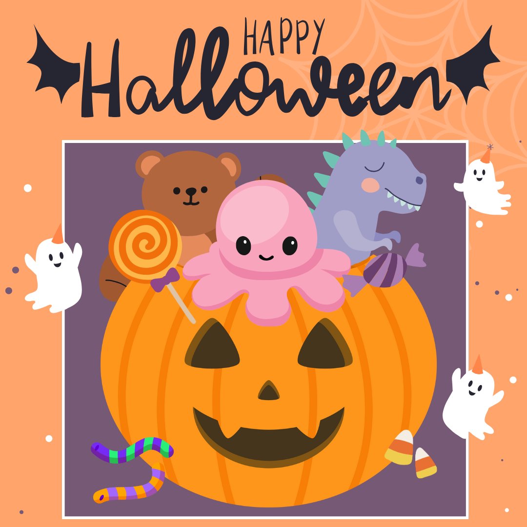 RBToyStore's tweet photo. Happy Halloween! 🎃👻 What are you dressing as tonight? Leave emoji hints and we will guess your costume! 🌙 https://t.co/G0yvusfyZJ