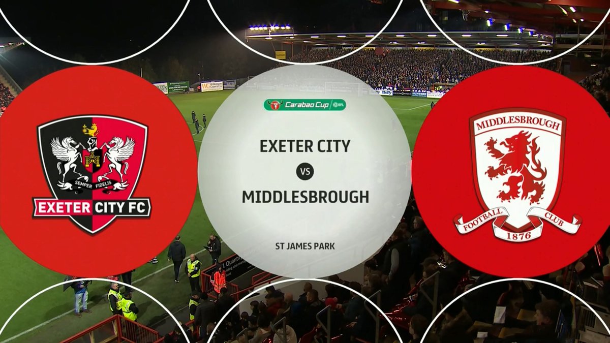 Full Match: Exeter City vs Middlesbrough