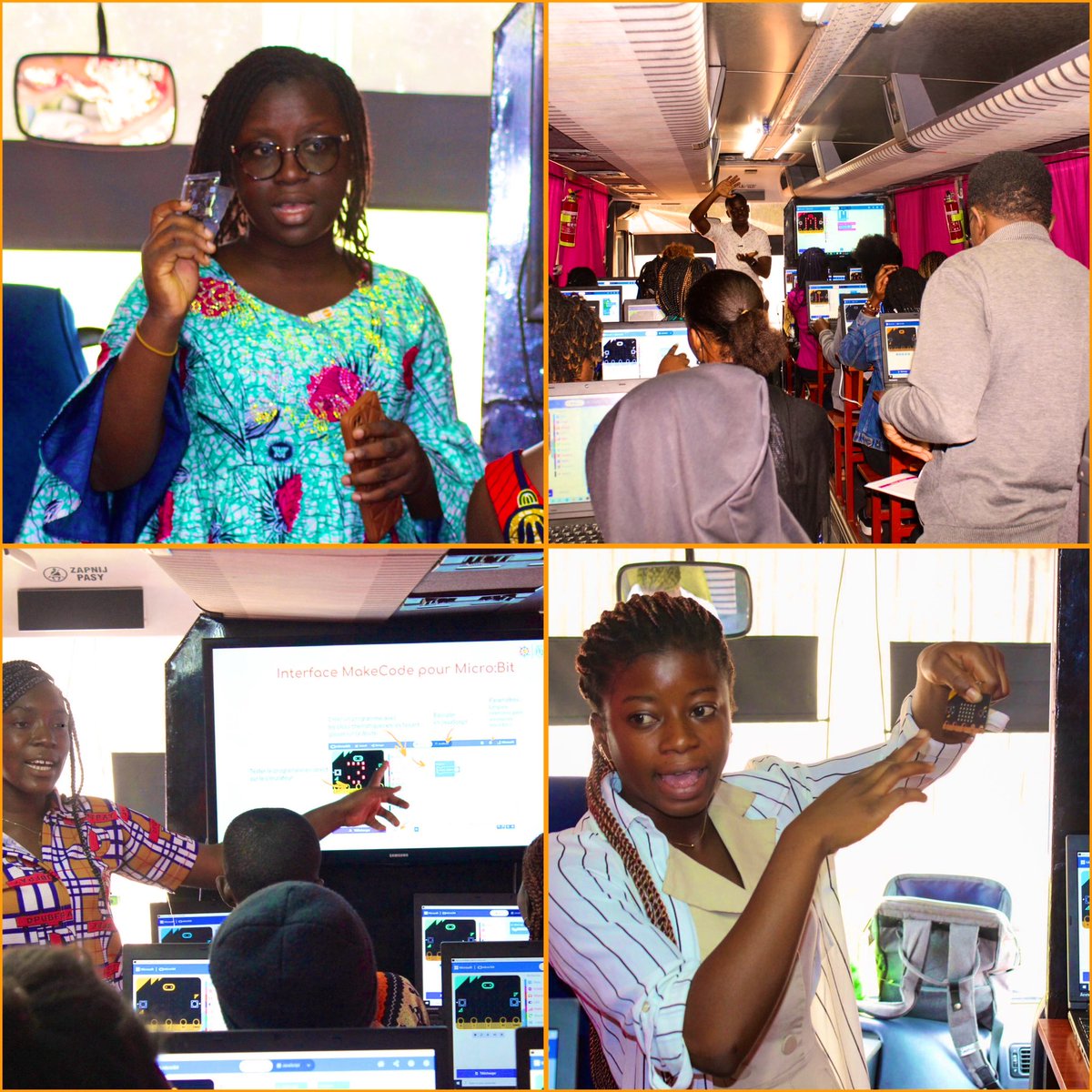 MartinMbaga's tweet image. #Tech4Girls &amp;amp; #Tech4LastMile - #Coding and #robotics sessions in @BLOLAB_BENIN STEM Bus 🚎 for GIRLS AT THE LAST MILE 👩🏽‍💻, thx to @unfpa_benin 🇧🇯 @Tech4Youth1 program 👌🏼🔝

Kudos @BHelwise @GuyGossan @LokossouKatia @SidikathG @FAGNIMONAbiodo1 and all others volunteers teachers 🤝