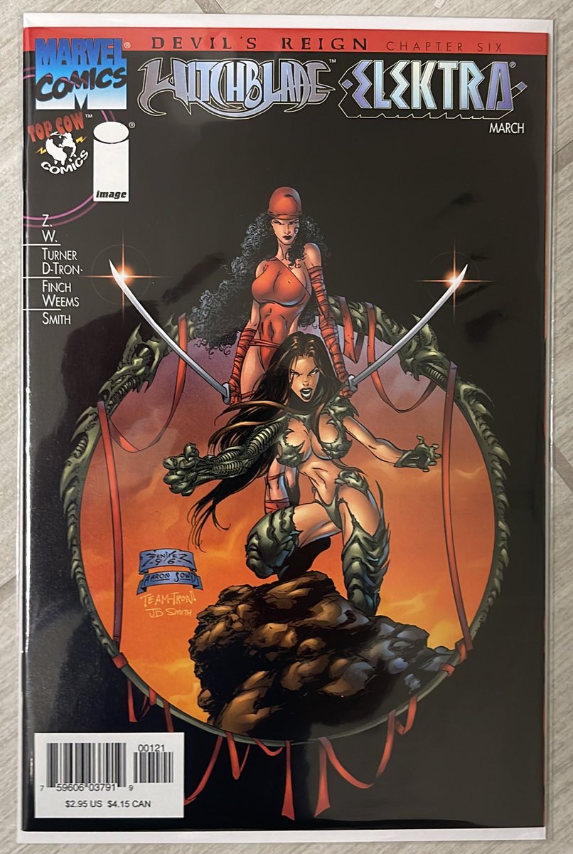 rholmes0520's tweet image. Variant cover to Witchblade Elektra by @ELJoeBenitez Aaron Sowd, Team-Tron, and JD Smith… #Witchblade #Elektra @TopCow #DevilsReign #comics