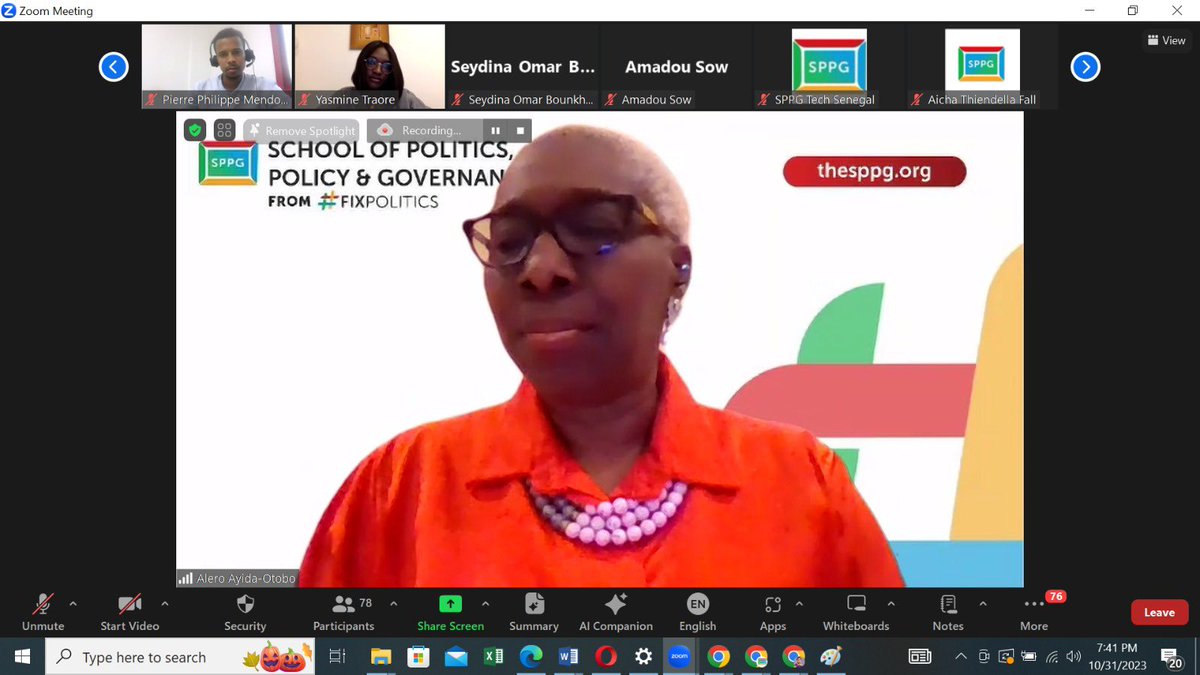 The official opening ceremony of SPPG Senegal was a resounding success 🎓🎊

Theceremony was a culmination of dedication, hard work, and a shared vision of shaping ethical and accountable leadership in Africa. 

Special thanks go to our Founder, Dr.Obiageli Ezekwesili <a href="/obyezeks/">Oby Ezekwesili</a>