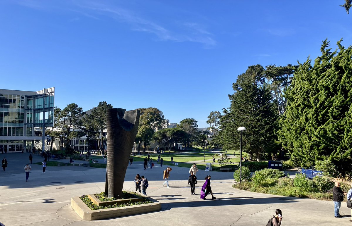 A beautiful day to be at <a href="/SFSU/">SF State</a>.
