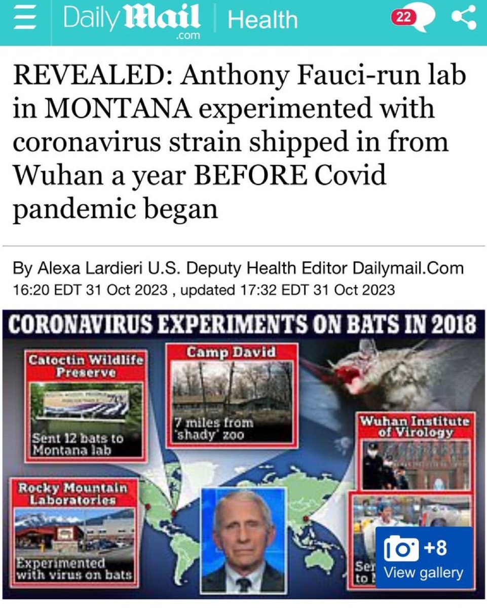 Anthony Fauci needs to be arrested and prosecuted for his role in developing and unleashing Covid onto the world