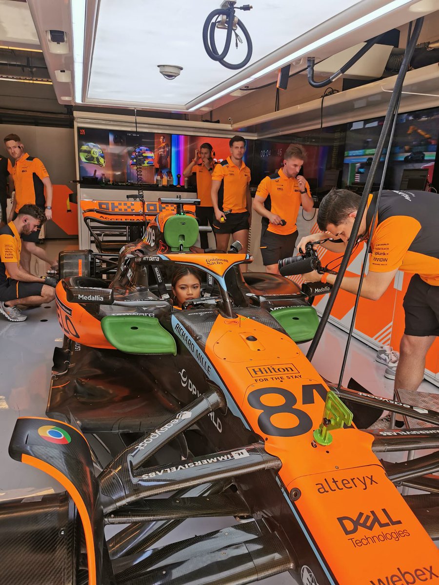 My Roman Empire for awhile🥺 Thank you for this @McLarenF1 #McLaren #F1 #F1Academy #BiancaBustamante