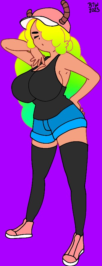 Fine, she'll do the pose for you...

     It is the one time of the year that she gets to wear this outfit after all.