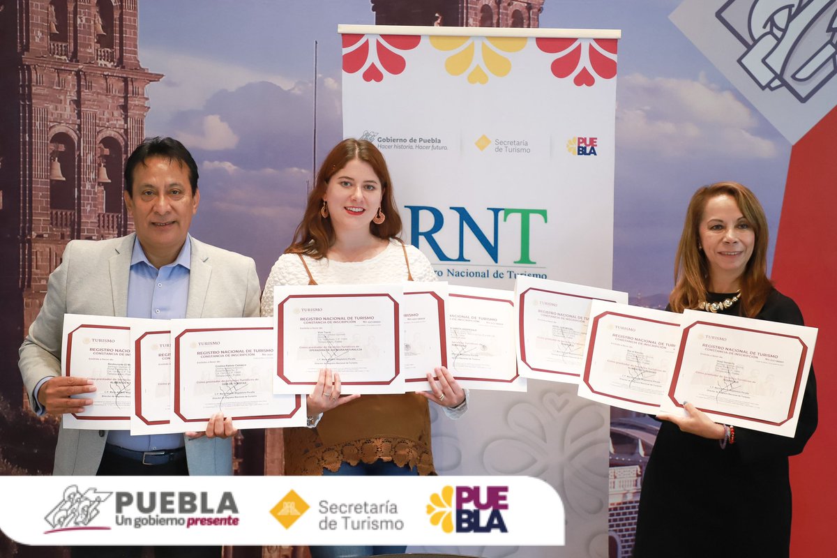 #ENTÉRATE | Destaca Puebla a nivel nacional por formalización de servicios turísticos. Se entregaron 217 inscripciones de prestadores de servicios entre municipios y Pueblos Mágicos, y ya es de los 5 estados con más Registros Nacionales de Turismo

📰📸🎙️: tinyurl.com/4ux55k65