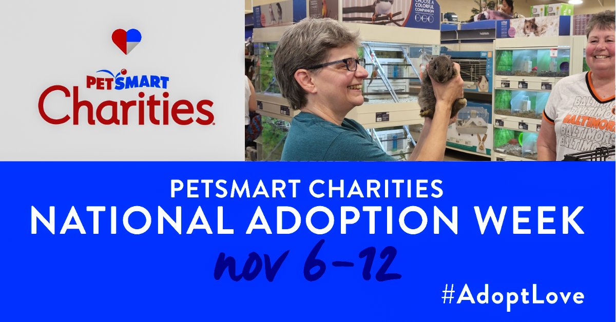 We're headed to PetSmart in Chambersburg for NAW 11/10 & 11/11 from 11am to 4pm! Come out and meet our guineas and explore our available #adoptablerabbits. See you there!
#petsmartcharities #chambersburgpa #rescuebuns #AdoptDontShop