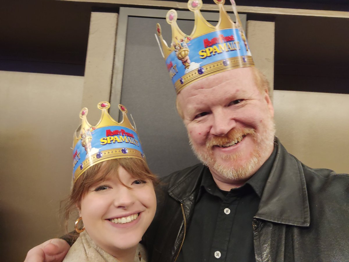 MrMottman's tweet image. When your place of employment has a shutdown day you take that opportunity to attend the 1st night of previews for the Spamalot Broadway revival. #Spamalot @EricIdle