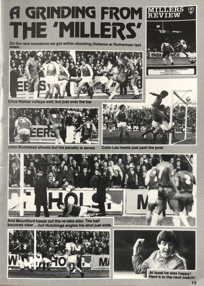 OTD 1981 Rotherham Utd 6  Chelsea 0
#rufc <a href="/RotherhamUnited/">Rotherham United</a> <a href="/ronniemoore53/">ronnie moore</a> <a href="/JohnBreckin/">John Breckin</a>  31.10.81