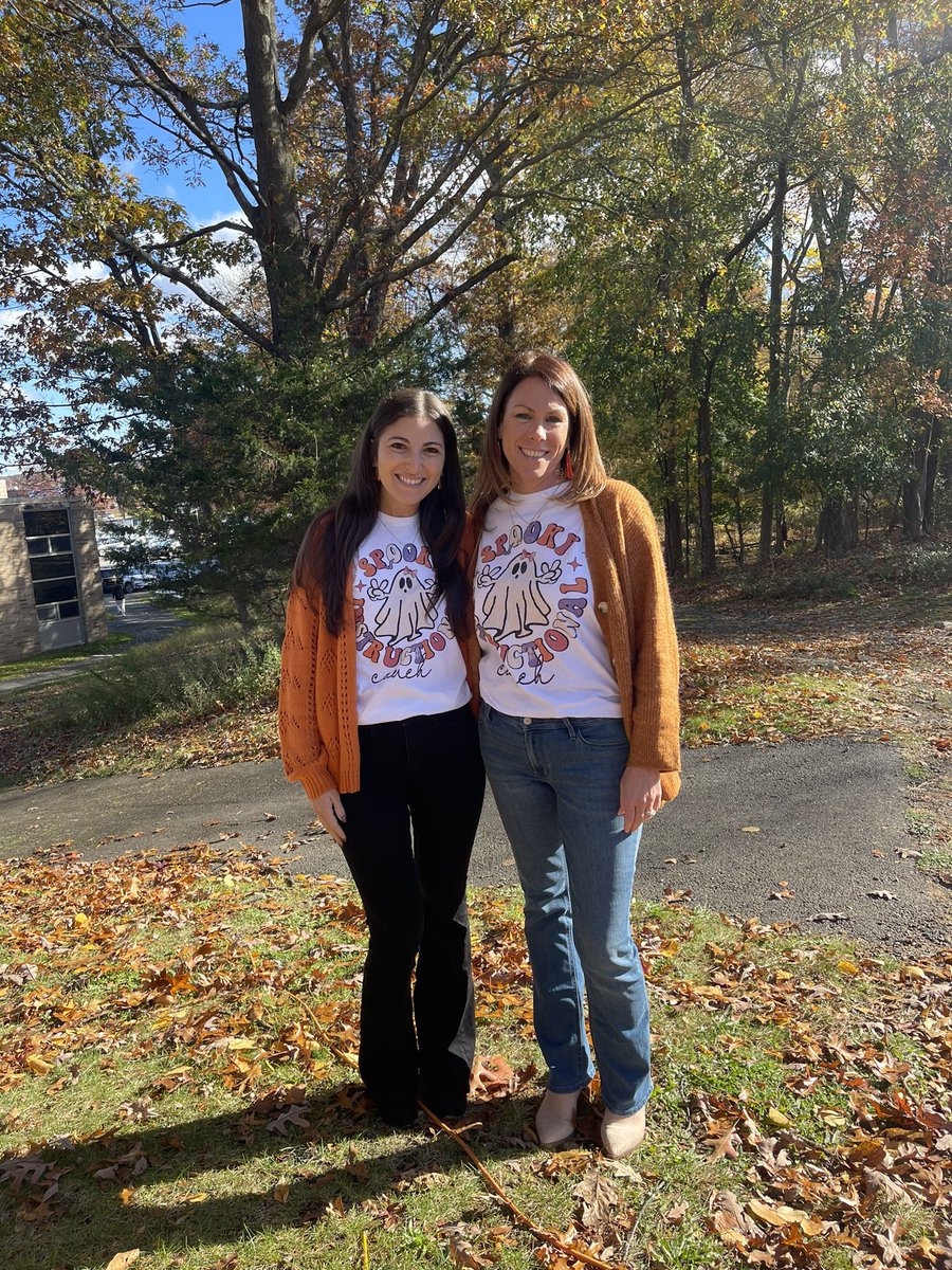 Happy Halloween from your SPOOKY Instructional Coaches! 👻🎃 <a href="/jenniferkhogan1/">Jennifer Hogan</a> <a href="/TalysaCole/">Talysa Cole</a> #MahwahConnects #Halloween