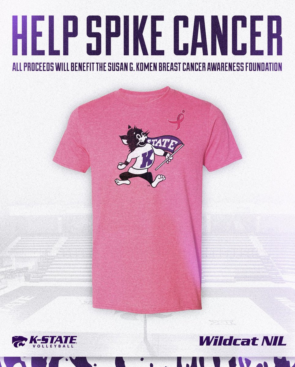 Reagan Fox (@reaganfox1717) on Twitter photo Join the K-State Volleyball team in spiking out breast cancer with our limited-edition pink tee! Proceeds go to the Susan G. Komen Foundation. #DigPink <a href="/WildcatNIL/">Wildcat NIL</a>
catsnil.com/product/pink-k⦠Join the K-State Volleyball team in spiking out breast cancer with our limited-edition pink tee! Proceeds go to the Susan G. Komen Foundation. #DigPink <a href="/WildcatNIL/">Wildcat NIL</a>
catsnil.com/product/pink-kā¦