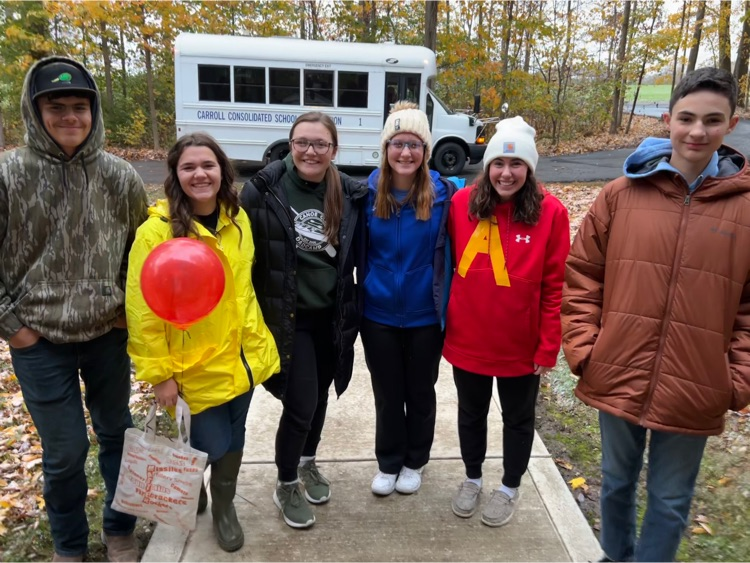 CarrollConSch's tweet photo. Mr. Keown and the FFA crew Trick-or-Treat for a good cause as they collect canned foods in the community! https://t.co/QaXJdSJgIl