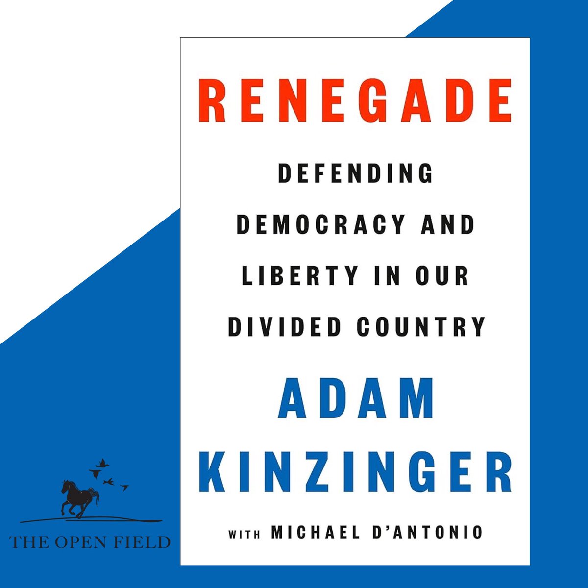 .<a href="/AdamKinzinger/">Adam Kinzinger (Slava Ukraini) 🇺🇸🇺🇦</a> has been a friend since he was first elected.  He is a veteran, a public servant, and a defender of democracy in the face of insurrection. If that makes him a renegade, we need more!  Buy this book!