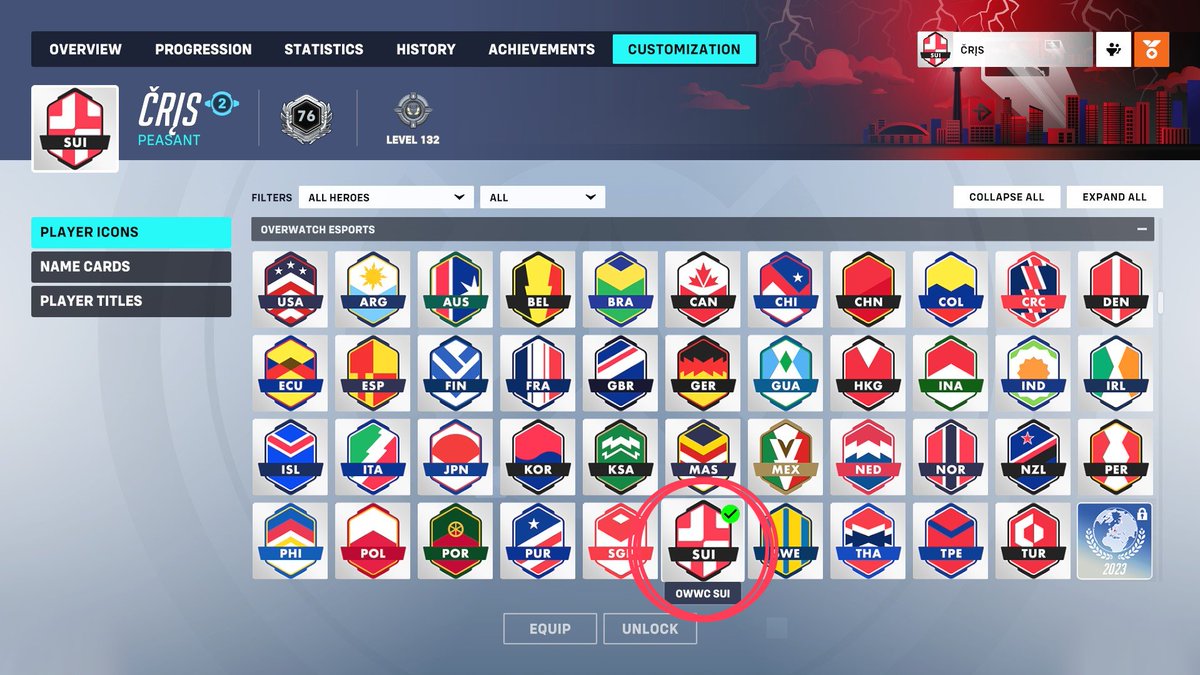 Overwatch Team Switzerland ๐จ๐ญ (@switzerlandowwc) on Twitter photo <a href="/SwitzerlandOWWC/">Overwatch Team Switzerland ๐จ๐ญ</a> icon is now available in game !
The perfect icon to represent your country ๐จ๐ญ๐ฅ
#OWWC2033 #HoppSchwiiz <a href="/SwitzerlandOWWC/">Overwatch Team Switzerland ๐จ๐ญ</a> icon is now available in game !
The perfect icon to represent your country ๐จ๐ญ๐ฅ
#OWWC2033 #HoppSchwiiz