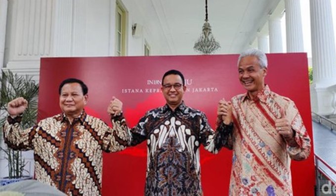 AbdulRachimmks's tweet image. Banyak yang masih ragu dengan polling di Twitter.

Coba kita polling sekali lagi.
Kalau Pemilu Hari Ini Siapa di antara Capres di bawah ini yang akan anda pilih?

@prabowo : Komentar
@ganjarpranowo: Like
@aniesbaswedan : Retweet

Yang menang itulah pilihan rakyat sesungguhnya
