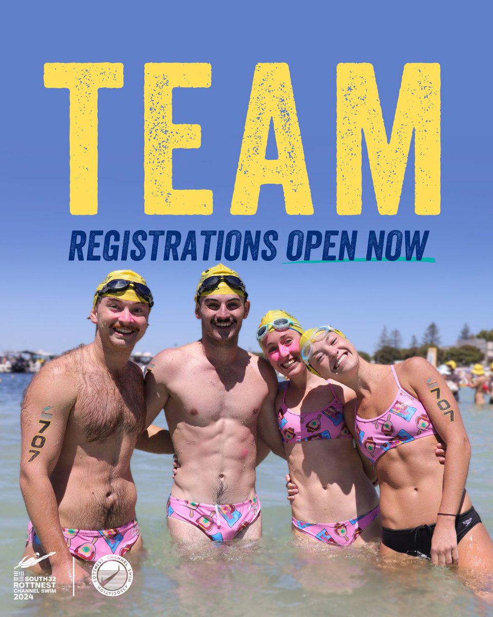 TEAMS 📣 The queue is OPEN for the 2024 #S32RottoSwim! 🏊‍♀️🏊‍♂️ 
 
To register, head here 🔗 bit.ly/45ZgbTW