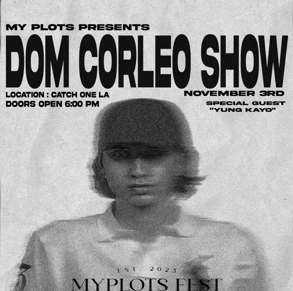 catchonela's tweet photo. Dom Corleo is taking the stage for his US tour's 2nd and final leg
๐
Friday, November 3, 2023
๐ 6:00 PM
๐ Minimum Age: 16+
Tickets in bio to secure your spot #CatchOne #LAnightlife #LAevents https://t.co/ldTEWBNh8R