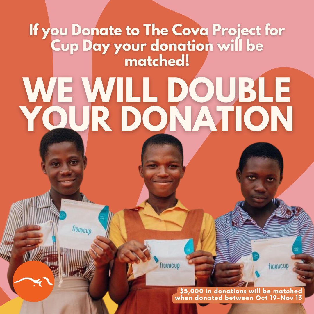 The Cova Project (@thecovaproject) on Twitter photo DOUBLE YOUR DONATION! This week and next week, when you donate to The Cova Project's Cup Day campaign, your donation will be matched! That means if you donate $100, we receive $200! Head to loom.ly/By9D4aU and donate today! #CupDay #TheCovaProject DOUBLE YOUR DONATION! This week and next week, when you donate to The Cova Project's Cup Day campaign, your donation will be matched! That means if you donate $100, we receive $200! Head to loom.ly/By9D4aU and donate today! #CupDay #TheCovaProject