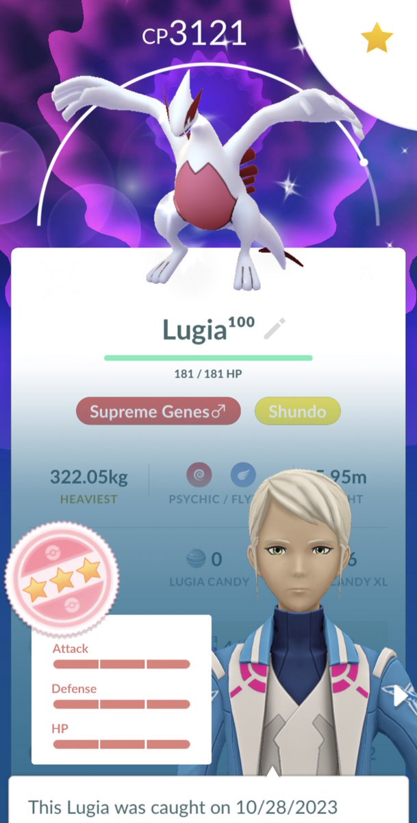 First Shundo ever fucking finally.🔥

#shundo #pogo #pokemongo #lugia #pokemon #hundo #shiny