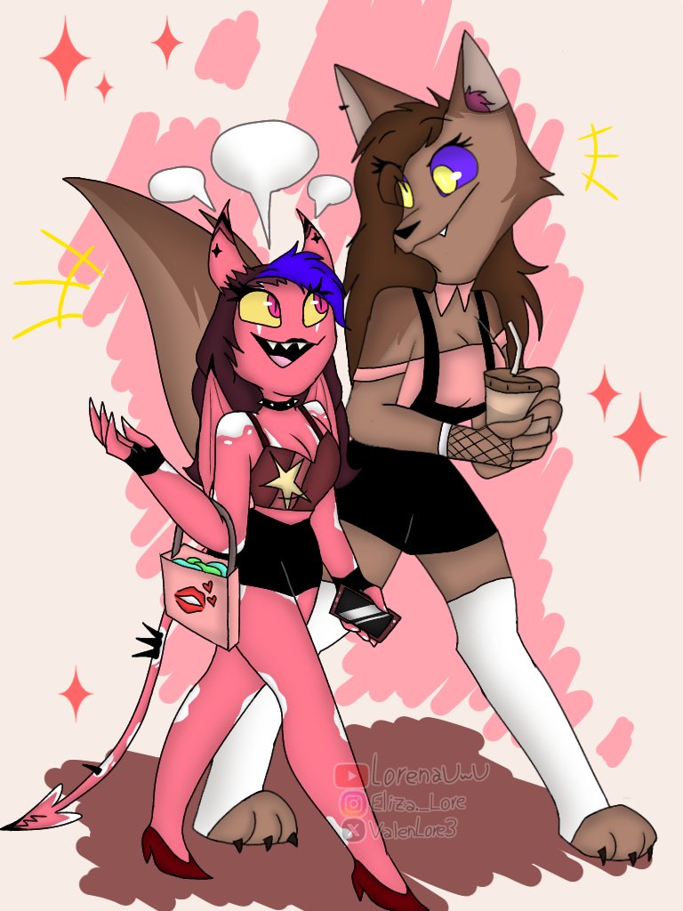 ValenLore3's tweet photo. Besties💋
.
.
.
.
#drawing #draw #ibisPaintX #art #digital #digitalart #ibispaintx #tumamaentanga #oc #ocdrawing #girloc #HelluvaBoss #HelluvaBossOC #helluvabossdraw https://t.co/bcYggK17Tv