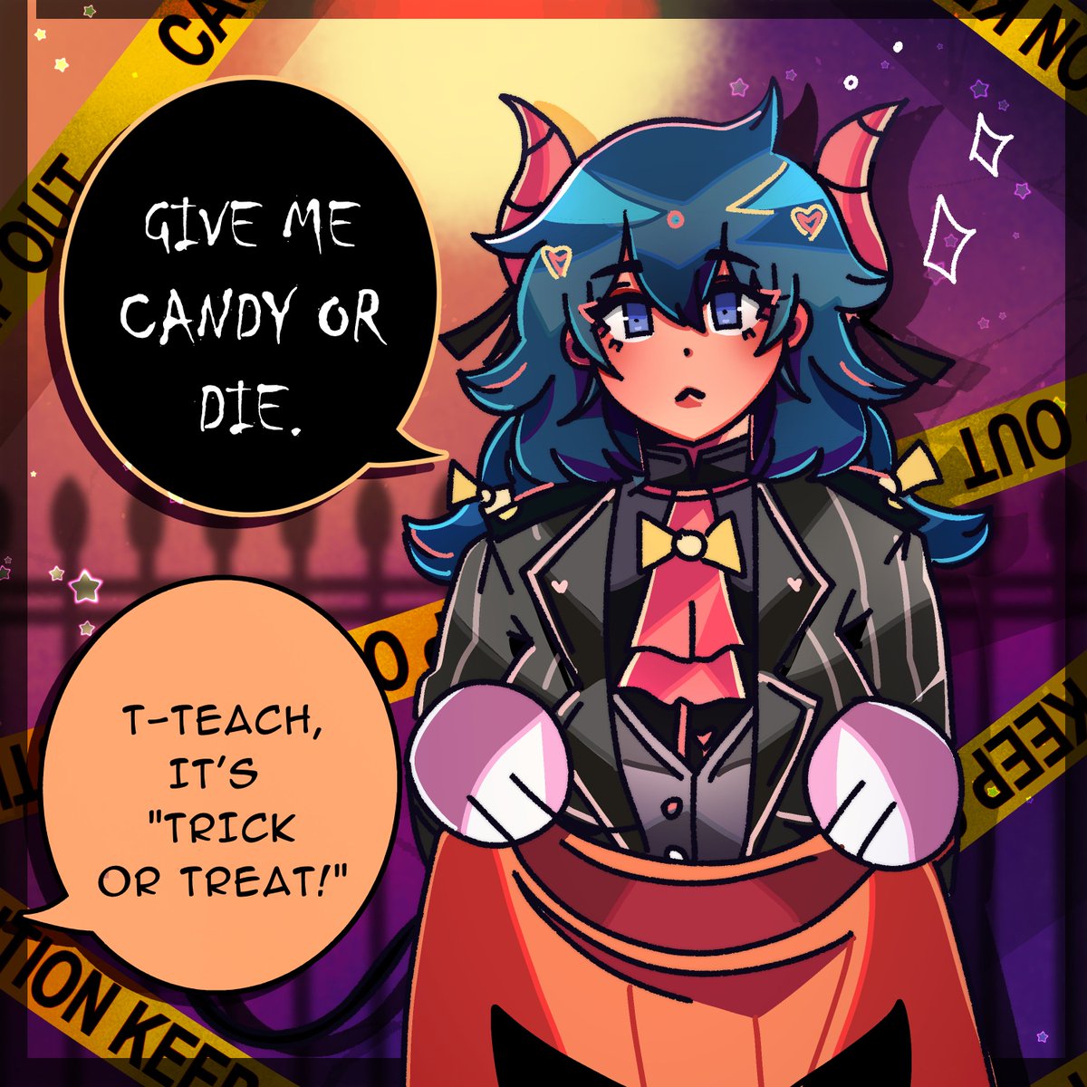 claudeycore's tweet photo. happy halloween! 👻🎃🦇 https://t.co/UULyUPcU3Z