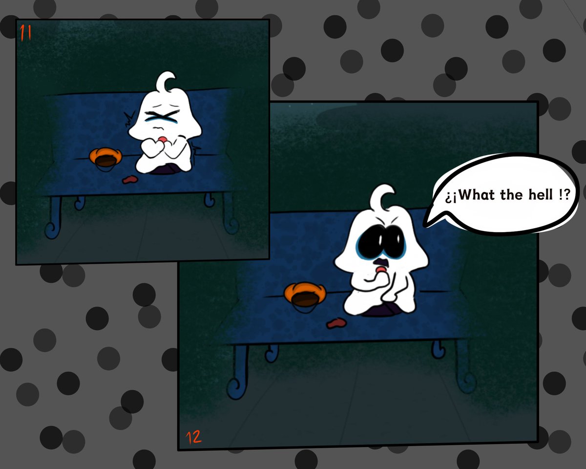 Chimzu_Chii1's tweet photo. comic random :P 
1/2
#spookymonth 
#spookymonthfanart https://t.co/xNMqopmG8Z