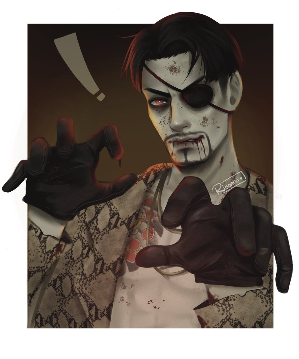 Happy Halloween from zombie Majima! 🎃