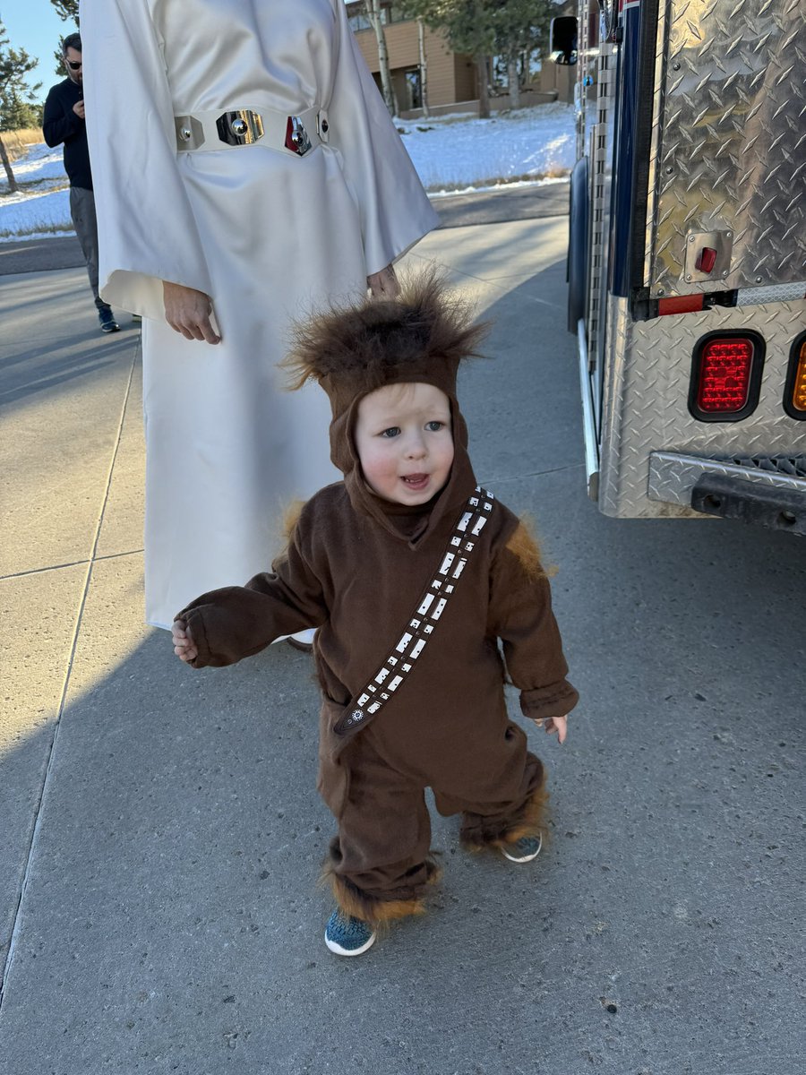 maestromitchell's tweet photo. 🎃 Happy Halloween from the Mitchells: Princess Leia, Chewbacca, and Obi-Wan Kenobi!

#starwars #halloween #happyhalloween https://t.co/QULoe0Obox
