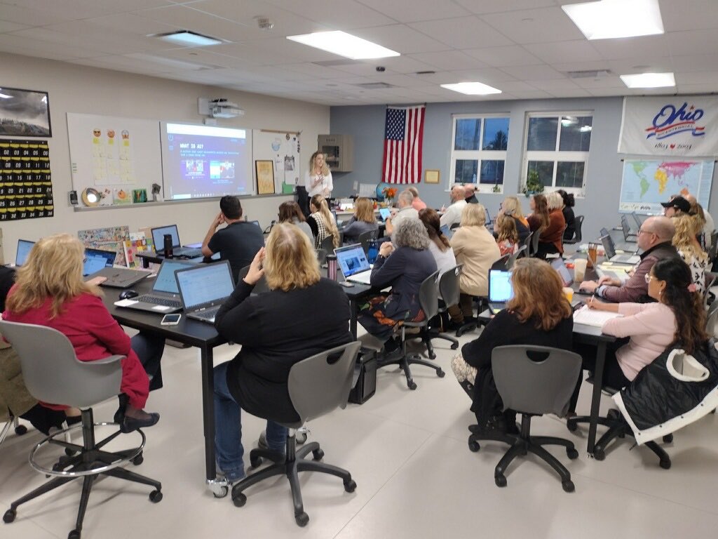 Ty Mrs. Blaze for spending the early morning with NOHS staff!🧡🖤🦅 ⁦<a href="/NOEagles/">North Olmsted Eagles</a>⁩ ⁦<a href="/NOCSEagles/">NorthOlmstedSchools</a>⁩ ⁦<a href="/KoontzNohs/">NOHS_koontz</a>⁩ ⁦<a href="/NOHSPrincipal/">NOHSPrincipal</a>⁩ ⁦<a href="/NOHSCounseling/">𝗡𝗢𝗛𝗦 𝗖𝗼𝘂𝗻𝘀𝗲𝗹𝗶𝗻𝗴</a>⁩