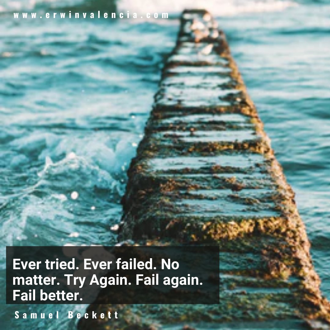 Every failure is a lesson learned. Keep trying, keep failing, and keep growing. The only way to fail is to give up.

#FailBetter #KeepGoing #Motivational