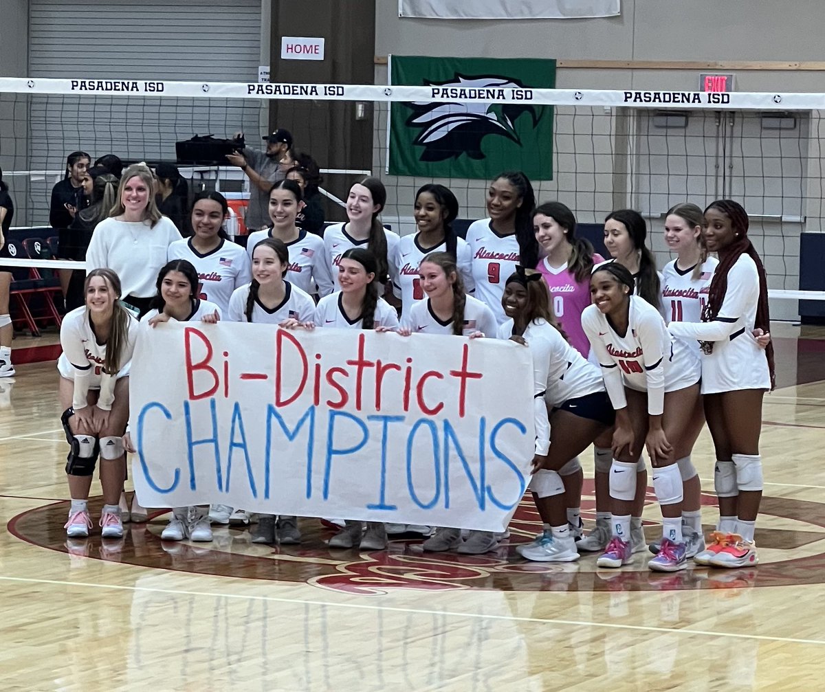 <a href="/atascocita_vb/">AHS VOLLEYBALL</a> wins Bi-Distrct match in 3 vs Pasadena. Congratulations!!