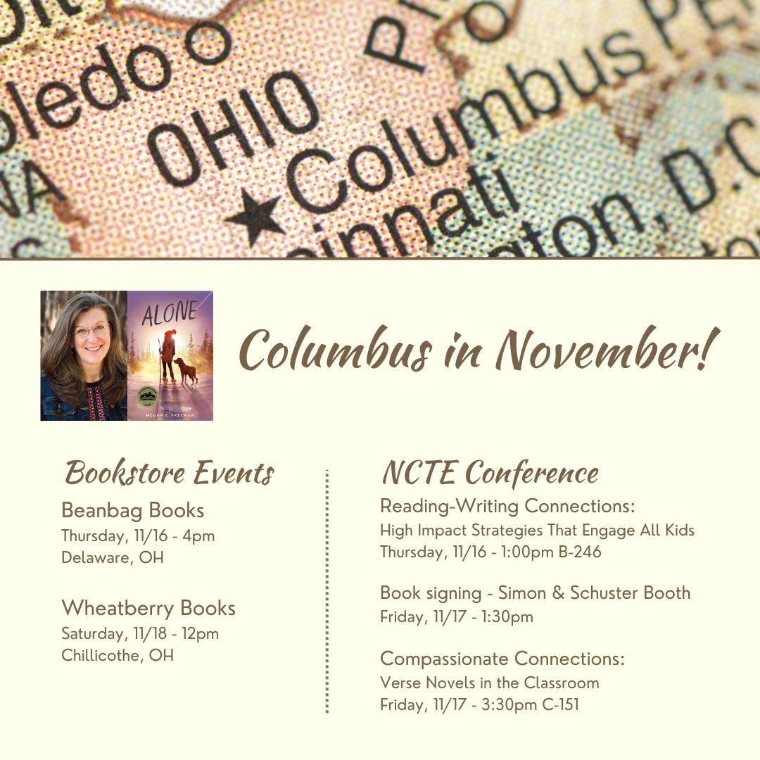 Excited for @ncte and #indiebookstore events in Columbus next month! @SSEdLib @SimonKids @EastWestLit @SCBWIRockyMtn @mgauthorcade #shopindie