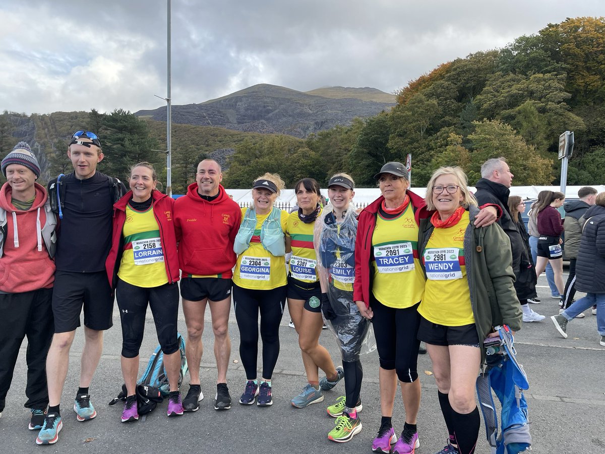 CornellyStrider's tweet photo. Great work #teamstriders running @marathoneryri at the weekend . A beautiful but tough 26.2 miles. Fantastic achievements all 👏👏  A big thank you to the supporters for their energising encouragement 🥰 https://t.co/uSZ9RlPsTm